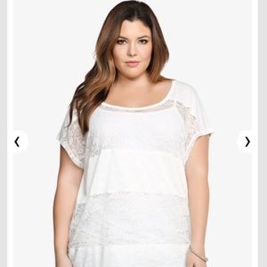 torrid lace top plus size 1x women